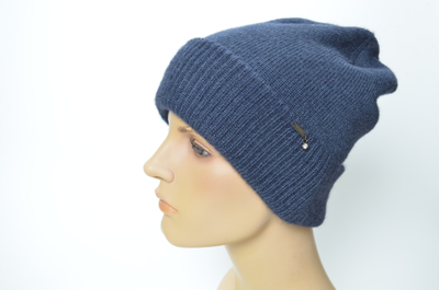 Синяя шапка Vizio Италия с отворотом