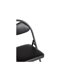 Стул на металлокаркасе Gikat черный / мусс темный