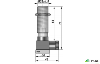 Индуктивный взрывозащищенный датчик SNI 17D-6-D-K резьба М22х1,5