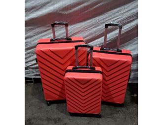 Комплект из 3х чемоданов ABS Olard Vertu S,M,L красный