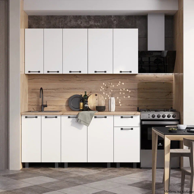 Тина 1,8 м  Кухонный гарнитур Крафт/Белый