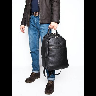 Кожаный рюкзак Mantovano black (арт. 3109-81)