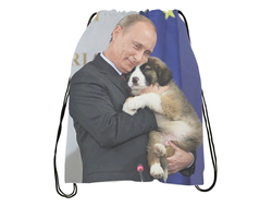 Сумка, мешок с Путиным для обуви №2