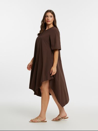 Платье летнее с фалдами