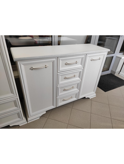 Комод Грация с 4 ящиками + 2 дверцы (Лак) (Браво мебель)