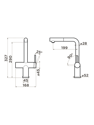 Смеситель OMOIKIRI KARATSU-S