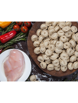 ПЕЛЬМЕНИ ДОМАШНИЕ С КУРИЦЕЙ. ЦЕНА ЗА Кг