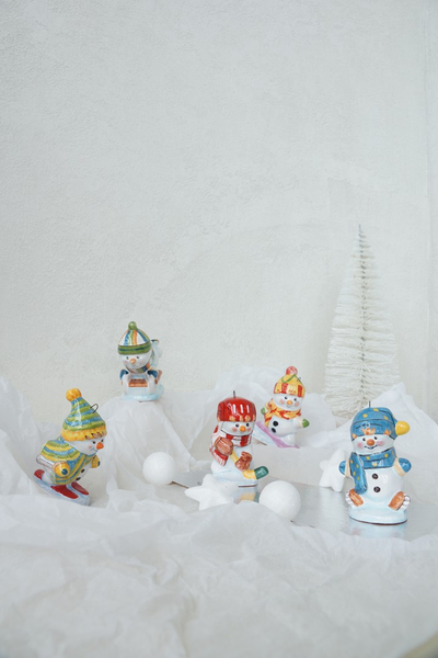 Снеговик на лыжах (спортсмен)