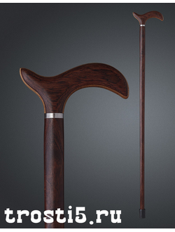 классическая трость из красного дорогого дерева
