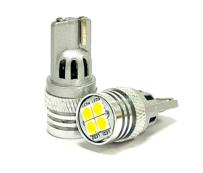 Светодиодная габаритная автолампа T10(1U4)-3030-4SMD (белый), 1шт