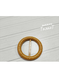 Пряжка круглая, цв. Рыжий