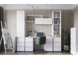 Композиция Детской ХЕЛЕН Белый Шагрень/Белый Шагрень