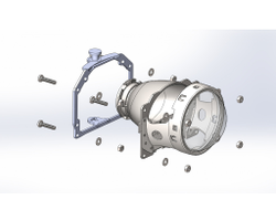 Переходные рамки для адаптивных фар Audi A5, Q5, Q7 под модуль Hella 3R / Hella R New (Комплект, 2шт)
