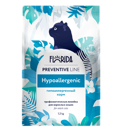 Florida Preventive Line Hypoallergenic сухой корм для кошек "Гипоаллергенный" 1.5 кг