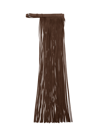 Bonny пояс с бахромой 80-1 Коричневый