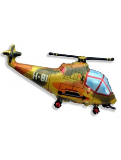 Шар фольгированный вертолёт 80см