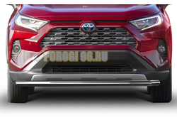 Защита переднего бампера d57 для Toyota RAV4 (2019-...)