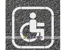 Трафарет для нанесения разметки "Инвалид", М1