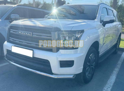 Защита переднего бампера Папа Тюнинг d60 для Haval H5 2024-