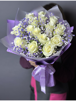 БУКЕТ ДНЯ  из 15  белых роз