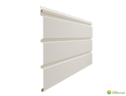 Софит ПВХ Docke STANDARD T4 сплошной пломбир 3000х305 мм