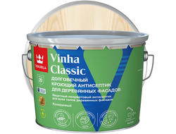 Антисептик кроющий декоративный для дерева Tikkurila Vinha Classic Бесцветный база VC 9 л