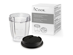 Маленькая чаша емкостью 350 мл с дорожной крышкой (запасная часть для iCook™ Блендера)