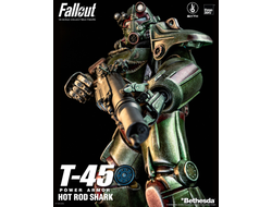 Силовая броня Т-45 (серия Fallout) - Коллекционная фигурка 1/6 Fallout T-45 Hot Rod Shark Power Armor (3Z07740W0) - Threezero