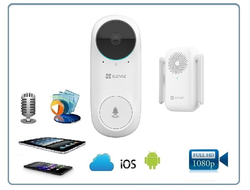EZVIZ DB2C - Беспроводной звонок со звуковой станцией с DVR, Full HD