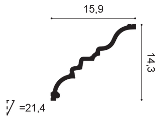 Карниз C327 MANOIR - 15,9*14,3*200см