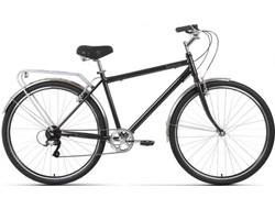 Велосипед Forward DORTMUND 28 2.0 (28" 7 ск. рост. 19") 2022, темно-серый/бронзовый