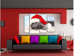 Модульная картина "Милый котик"