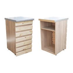 Рабочий прилавок с полкой из ЛДСП для торговли