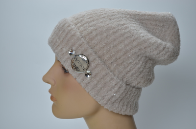 Шапка Vizio 1416 CRYO кашемир кремовая брелок