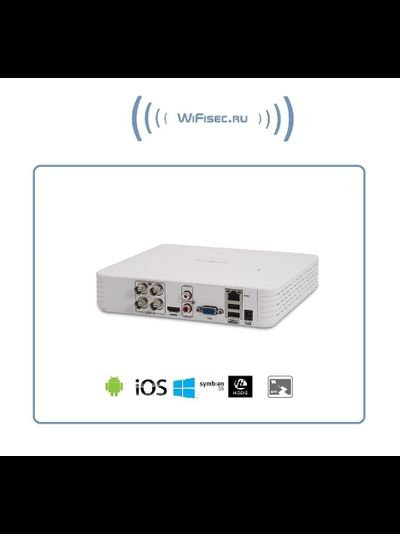 4-канальный гибридный IP-видеорегистратор для дома с отсеком для HDD до 4 Тб и сервисом p2p (PVDR-04HR2 Rev.E)