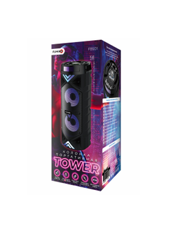 Портативная колонка FUMIKO TOWER с подсветкой и микрофоном BLACK
