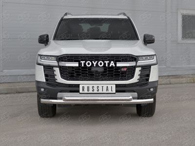 Защита переднего бампера d76 секции-d57 дуга Toyota Land Cruiser 300 Gr Sport 2021-