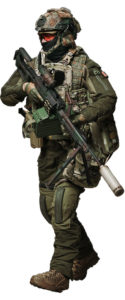 ПРЕДЗАКАЗ - Пулеметчик ССО РФ - Коллекционная ФИГУРКА 1/6 scale Special Operation Forces of The Russian Federation (SSO) (26075B) - Easy&Simple ?ЦЕНА: 26300 РУБ.?