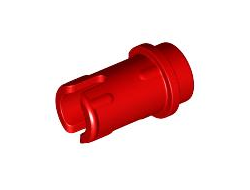 Technic, Pin 1/2 with Friction Ridges, Red (89678 / 6378120)