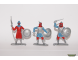 Сарацины, набор №1, 3 фигуры, серебряный
