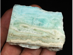 Арагонит голубой, полировка с двух сторон, Африка (61*44*11 мм, 68 г) №37754