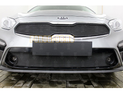 Защита радиатора KIA Cerato 2018- black верх