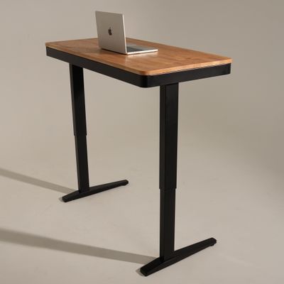 Умный стол 120×60 чёрный | массив дуба