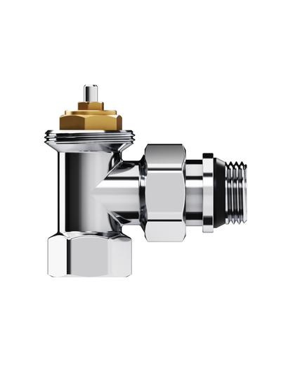 Набор термостатический угловой Royal Thermo Design 1/2"М30х1,5 (Хром)