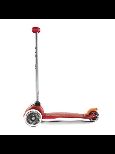 Самокат MINI MICRO КРАСНЫЙ LED СВЕТЯЩИЕСЯ КОЛЕСА