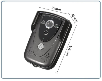 WiFi/LAN/СИМ вызывная панель видеодомофона, интерком связь с активным подавлением шума, открытие замка через мобильное приложение, HD. до - 10 град.С.