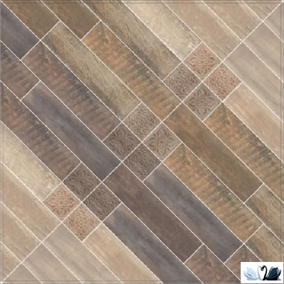 Керамогранит Керама марацци Браш Вуд коричневый темный 10 х 40 см, SG401300N, под дерево