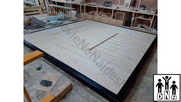 помост соревновательный 4 x 4 x 0,12 на трубах