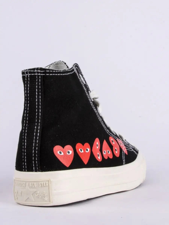 Кеды Converse Play Comme Des Garçons Love черные