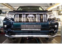Защита переднего бампера волна d57 на Toyota Land Cruiser Prado 150 (2017-...)
